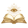 golden eye above an open book 1